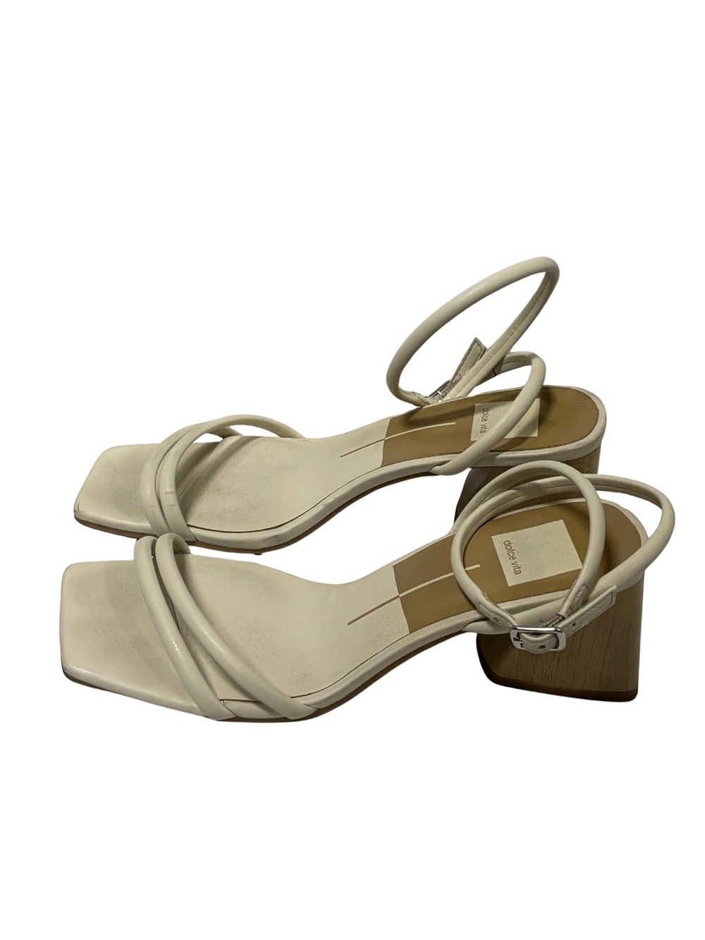 Dolce Vita Strappy Block Heel Sandals Women’s Size 7.5 Square Toe Minimalist